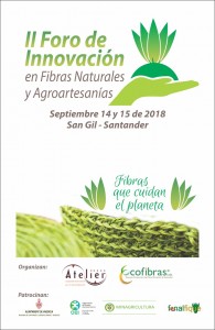 Cartel II Foro de Innovación Fibras Naturales y Agroartesanías